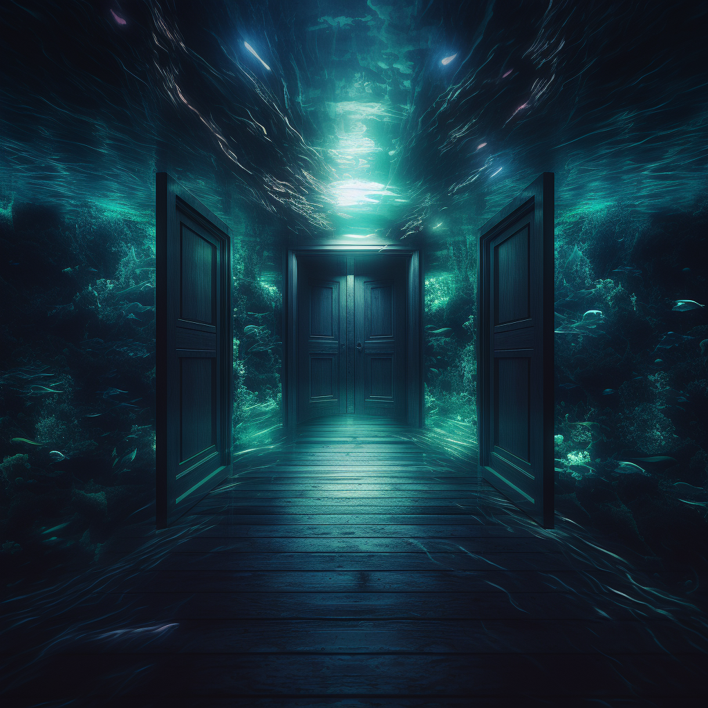 saraphinn_dream_of_underwater_hallway_with_multiple_glowing_doo_3e3359a9-a4e7-4f9a-b671-02e570719f715084099082147577199